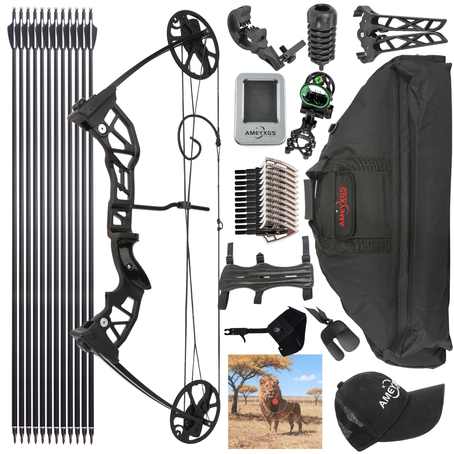 38-70lbs Compound Bow Set Adult Shooting Target Archery
