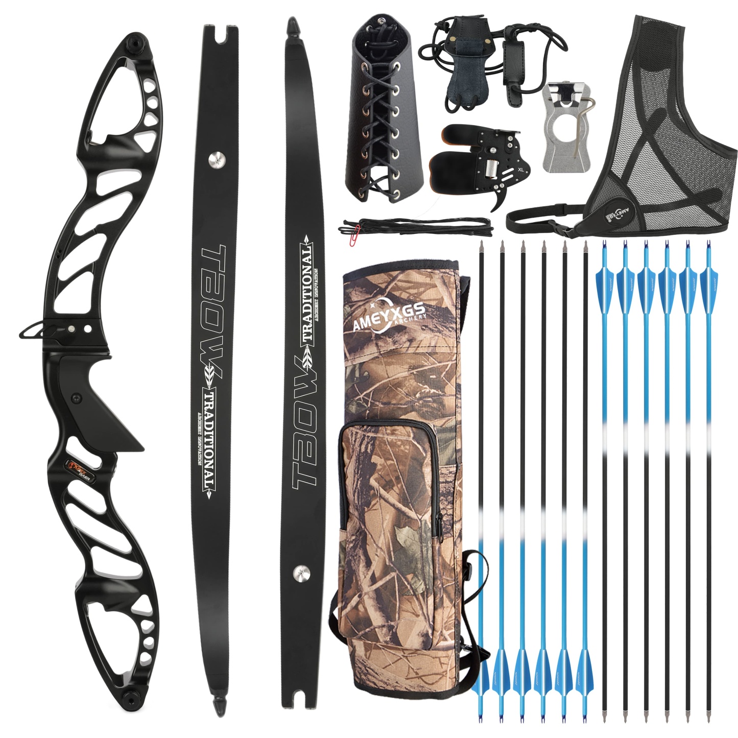 25-60bs Recurve Bow Kit Takedown F Hunting Bow
