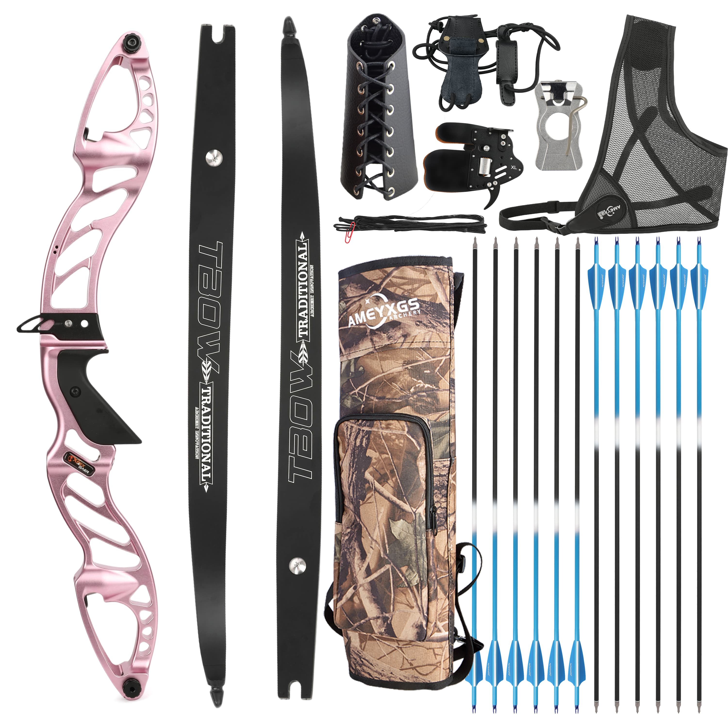 25-60bs Recurve Bow Kit Takedown F Hunting Bow