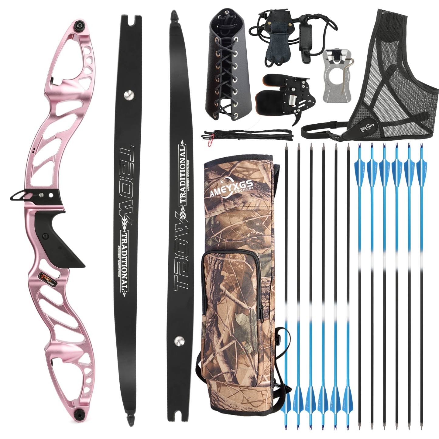 25-60bs Recurve Bow Kit Takedown F Hunting Bow