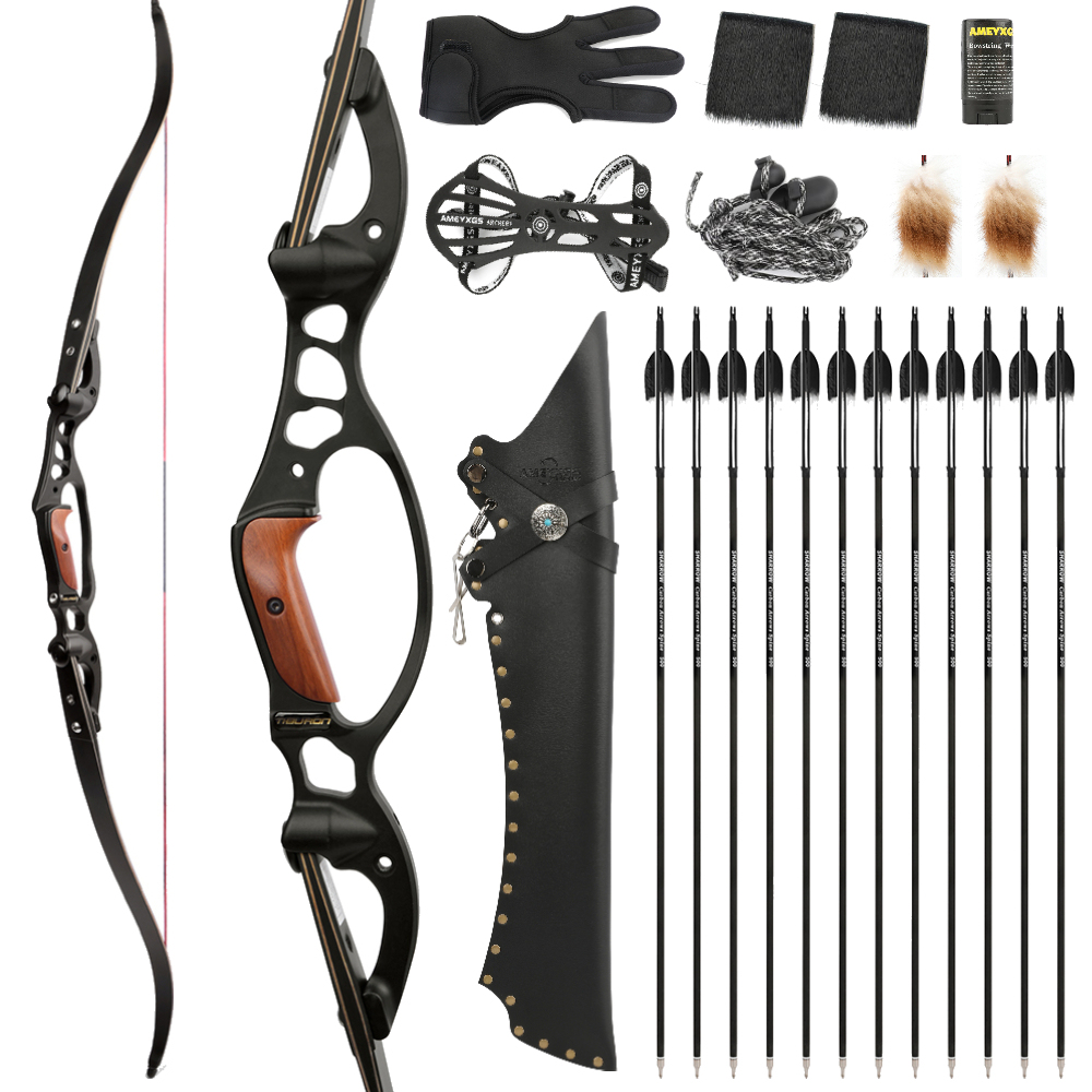 JUNXING TAOW 64inch Hunting Recurve Bow and Arrow Set