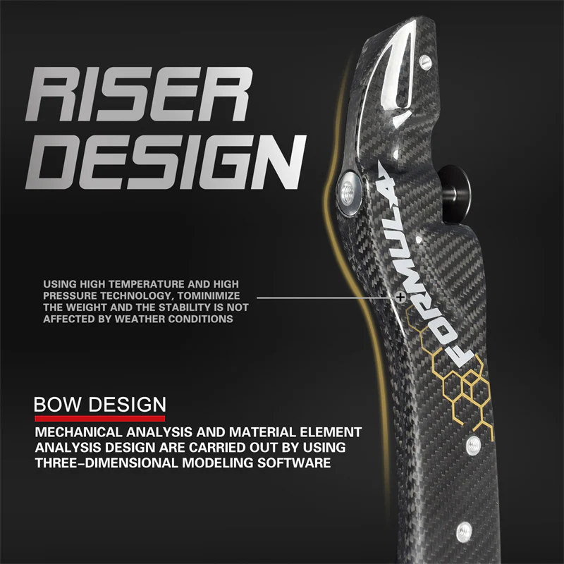 NIKA ET-9 Ultra-Light Carbon Fiber Bow Riser 