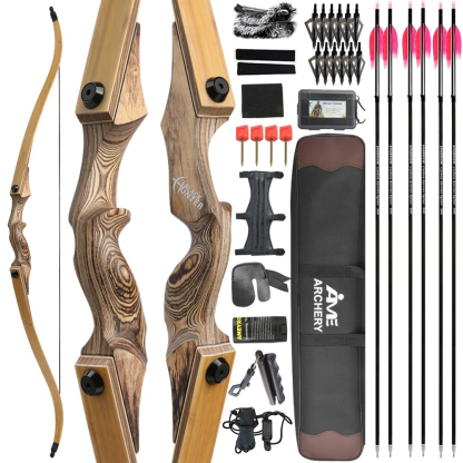 Blackhunter 60" Takedown Recurve Bow 20–60lbs Bow and Arrows Set