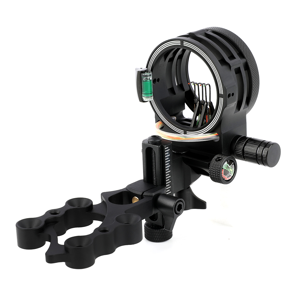 AME ARCHERY Alien 5-Pin Bow Sight - CNC Machined, Multi-Fine-Tuning, Short Version