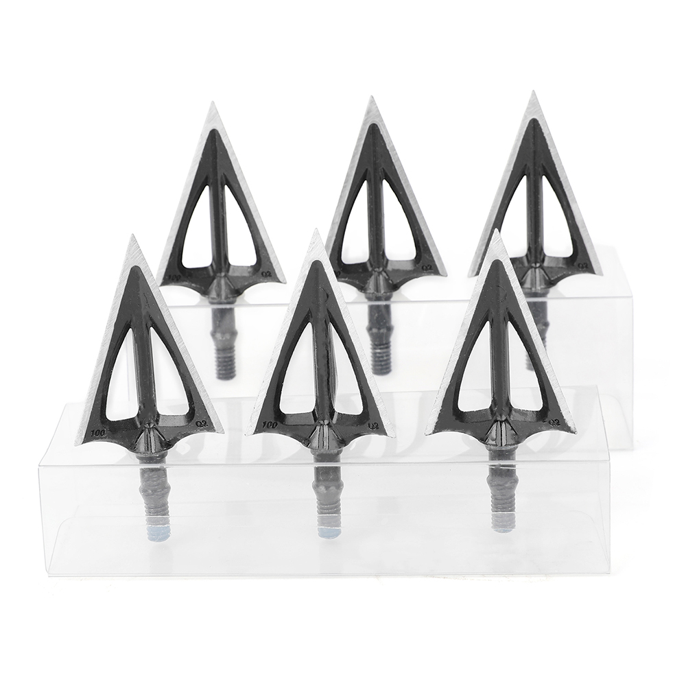 Q2 420 Stainless Steel Hunting Broadheads (12pcs) – 100 Grain
