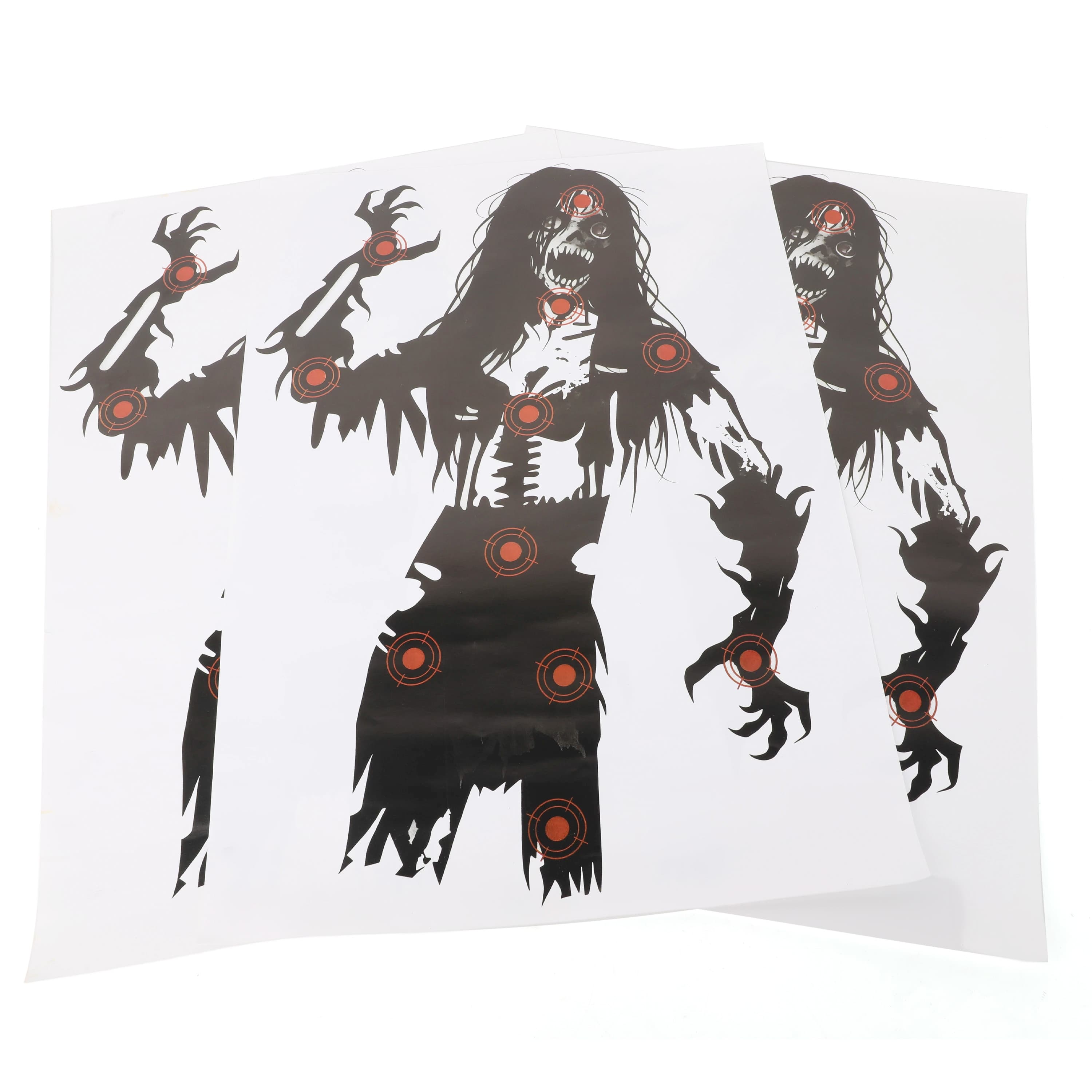 Archery Paper Target Faces 45×40cm Tactical Design (10 Pack)