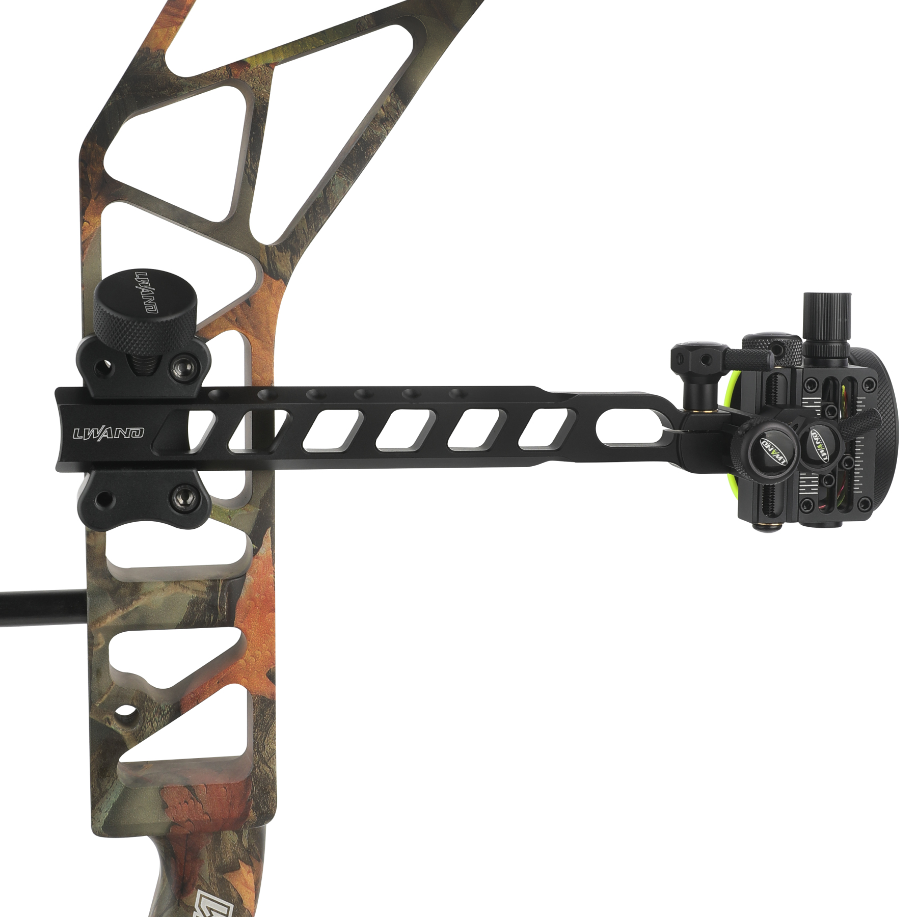 Compound Bow Sight, Right-Handed, CNC Alloy, 0.019" Fiber Optic, Micro-Adjustable
