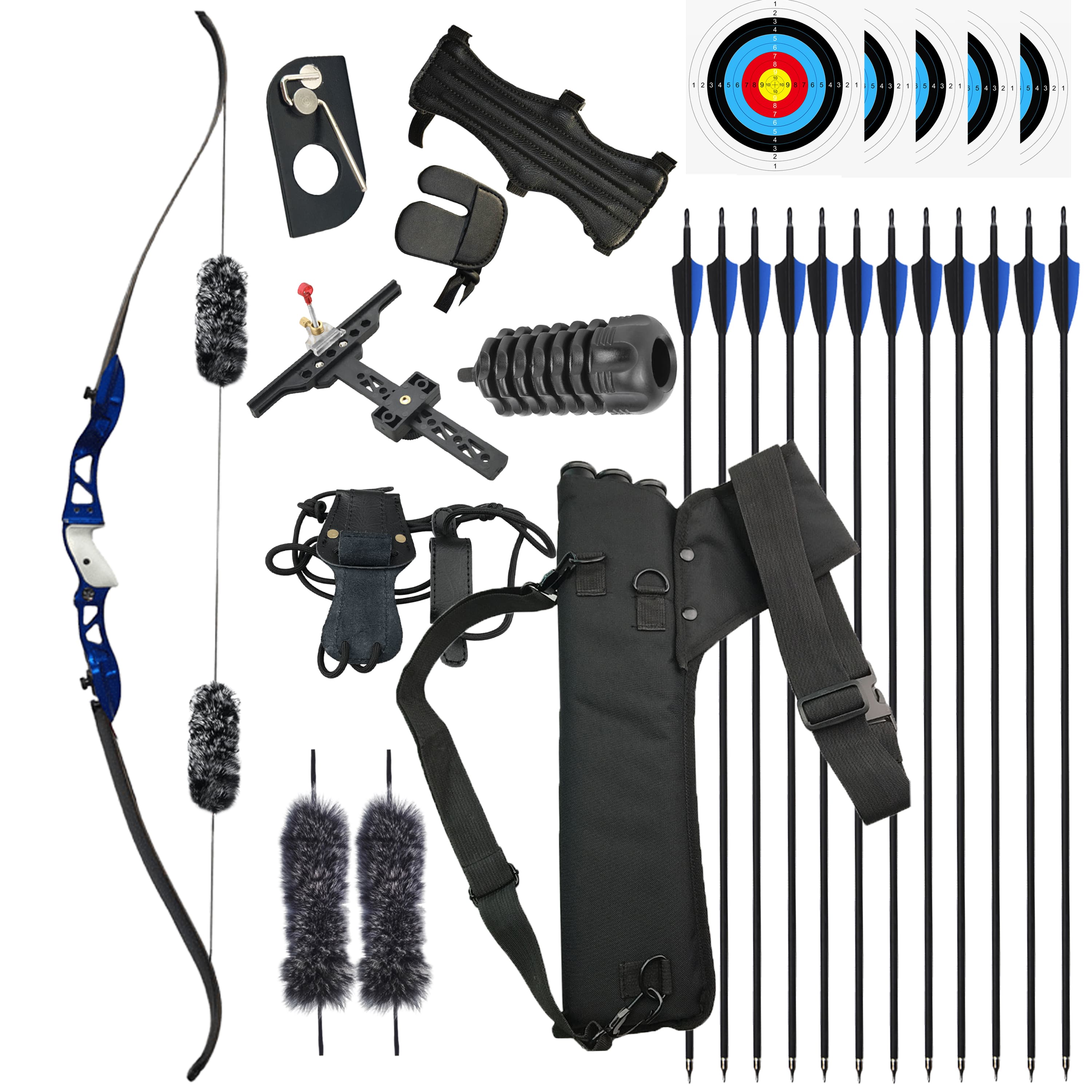 JUNXING ARCHERY F155 66inch Recurve Bow and Arrows Set