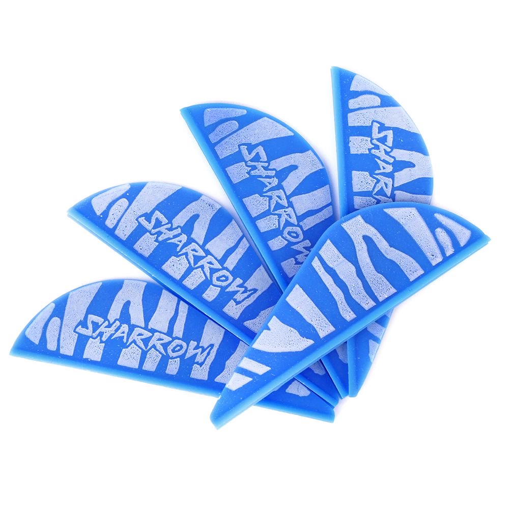 AME Archery Water Drop Zebra Print Rubber Feather – 2 Inch (50pcs)