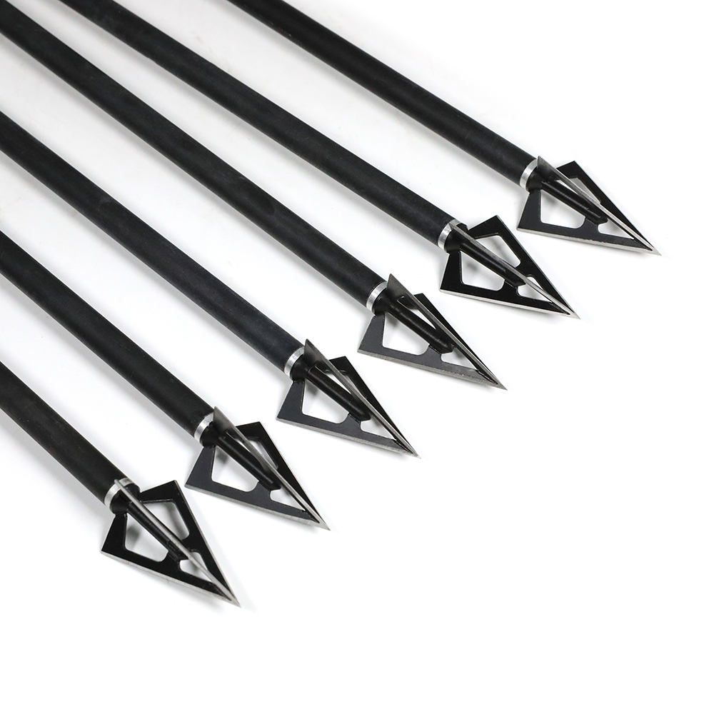 Black Widow Gen 2 Stainless Steel Arrow Broadhead Heavy-Duty for Hunting Arrows(12pcs)
