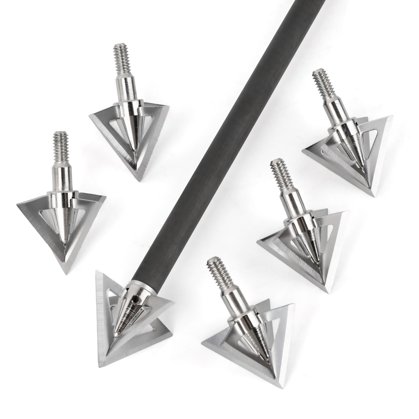12X Archery Arrowhead 100gr Broadhead Screw-in Bow Hunting Shooting 