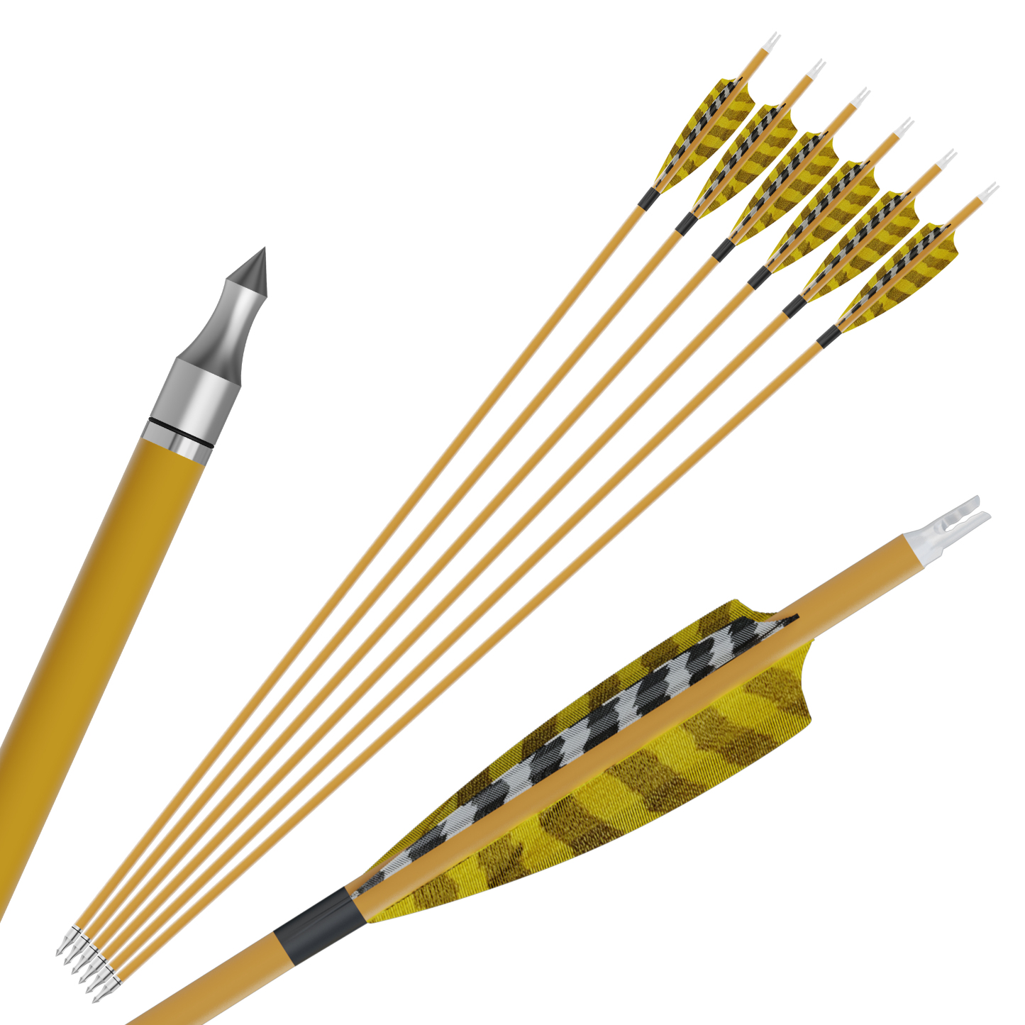 AME Pure Carbon Arrows Traditional Archery Hunting Season 6/12x