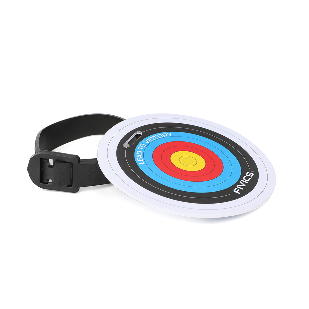 Fivics Archery Target Ring Tag – Hard Plastic Identification Card with Strap