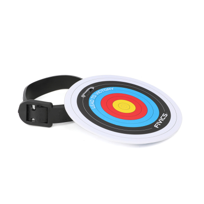 Fivics Archery Target Ring Tag – Hard Plastic Identification Card with Strap