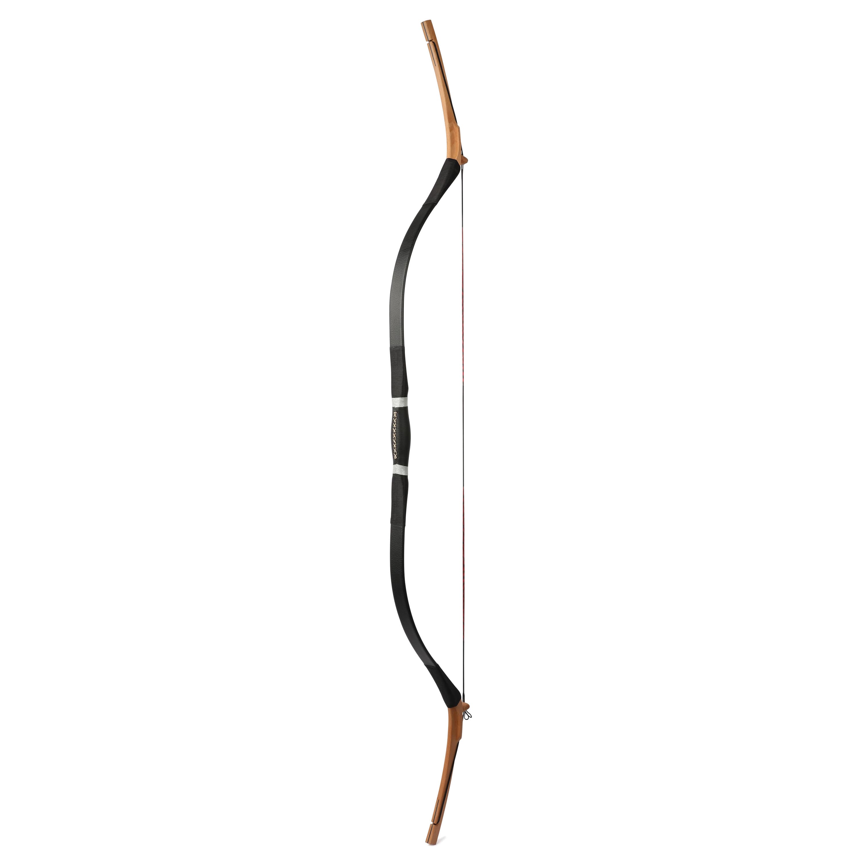 64'' Traditional Longbow Set 20-45lbs Wooden Arrow Kit