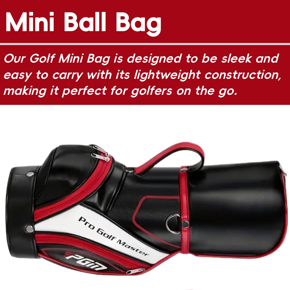 Mini Golf Ball Bag - Ultra-Light Portable Pouch for Driving Range