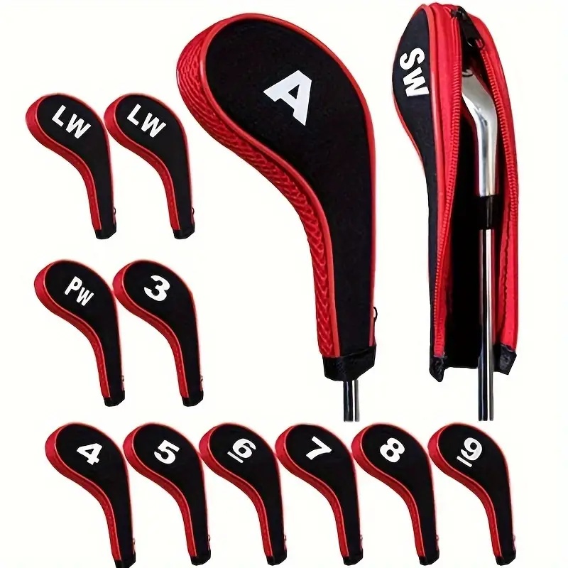  12X Golf Club Cover Set Driver Head Cover Long Neck Design