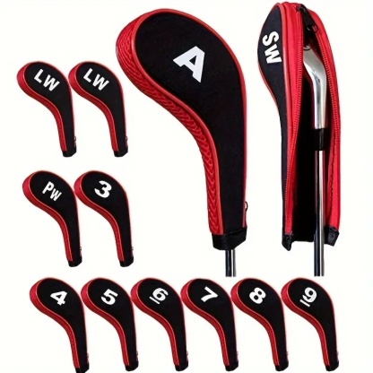  12X Golf Club Cover Set Driver Head Cover Long Neck Design