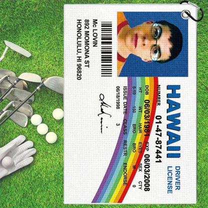 Golf Towel High Polyester Printed Bags Golfers Wiping Golf Clubs