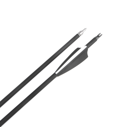 Archery Mixed Carbon Arrows 500 Spine – 12 pcs, 100 Grain, 3" Rubber Vanes