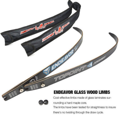 Topoint Archery Endeavor Recurve Bow and Arrows Set Multiple Colors