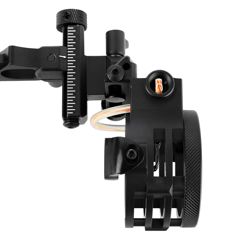 AME ARCHERY Alien 5-Pin Bow Sight - CNC Machined, Multi-Fine-Tuning, Precision Design