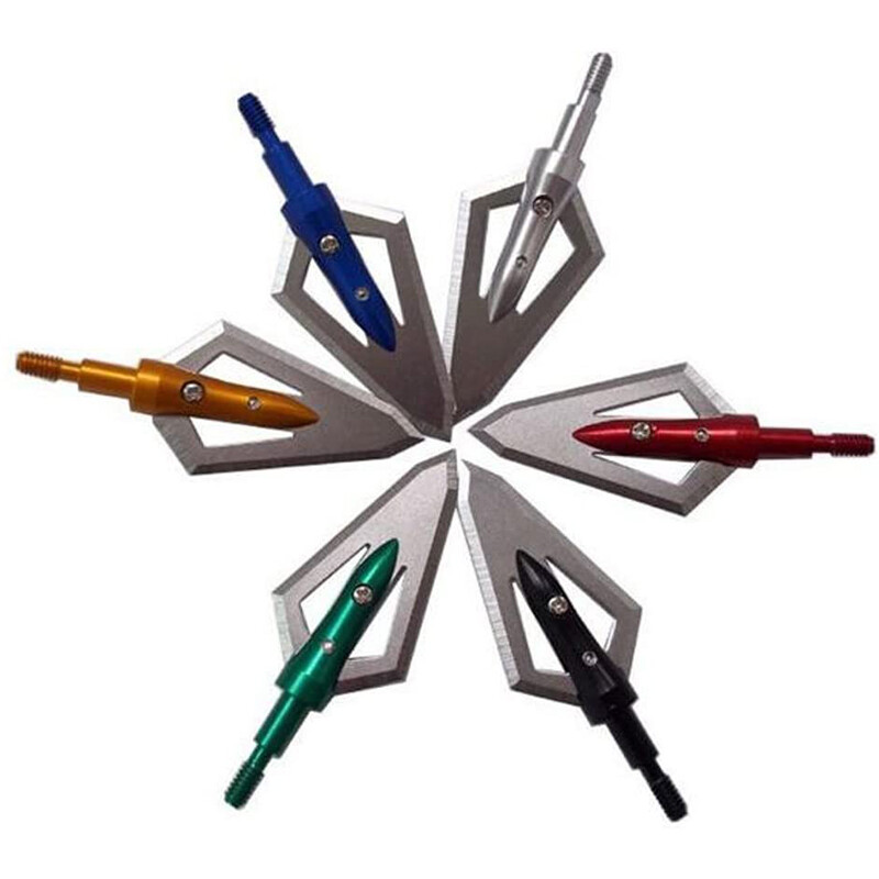  Hunting Blade Arrowheads Broadheads Tips Bow Shooting