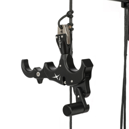 AME Archery X1 Release Aid Black– Adjustable Three/Four-Finger Trigger, Ambidextrous