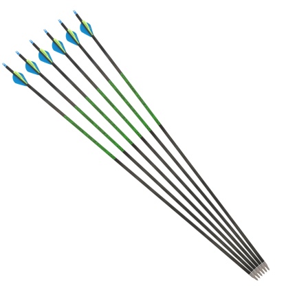 30" Pure Carbon Arrows with Screw Tips 300-800 Spine