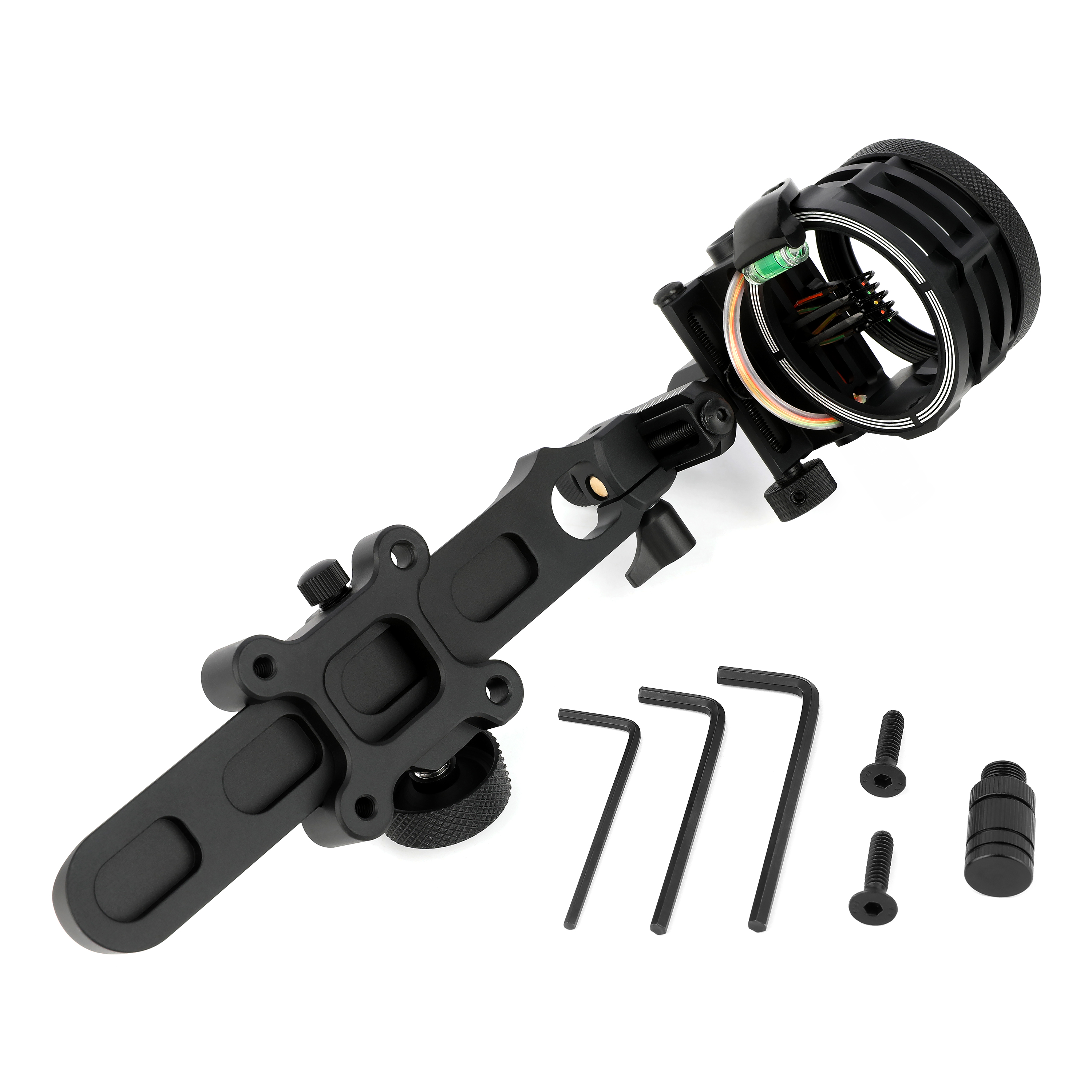 Alien 5-Pin Bow Sight, Short/Long Versions, Aluminum Alloy, CNC Precision