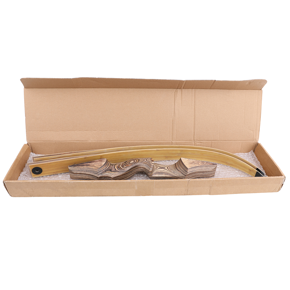 BLACK HUNTER  Takedown Recurve Bow – 60", 20–60lbs, Transparent Fiberglass Bamboo Core, Techwood Riser