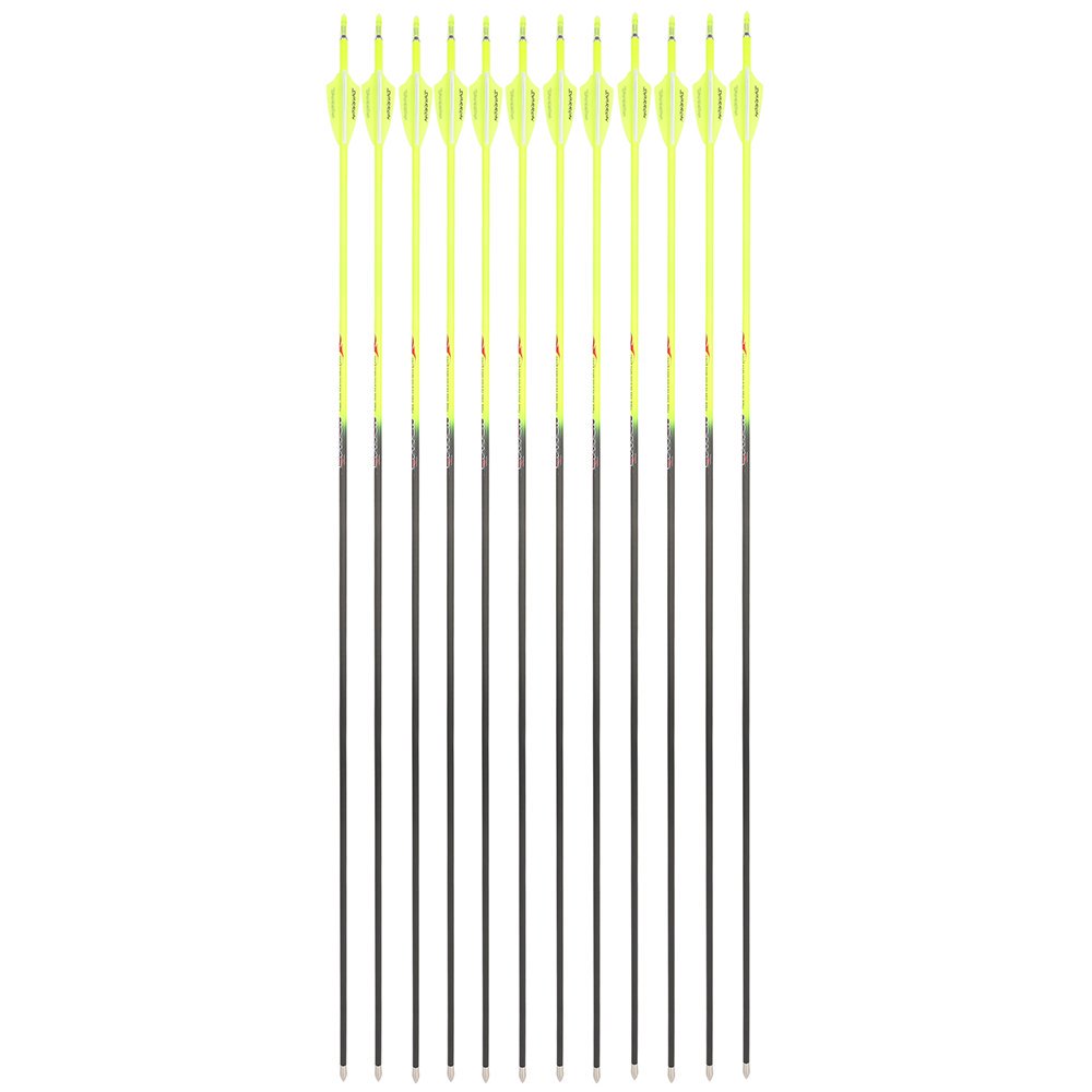 32" Pure Carbon Arrows SP300-600 3" Vanes Recurve Compound Bow Archery Hunting