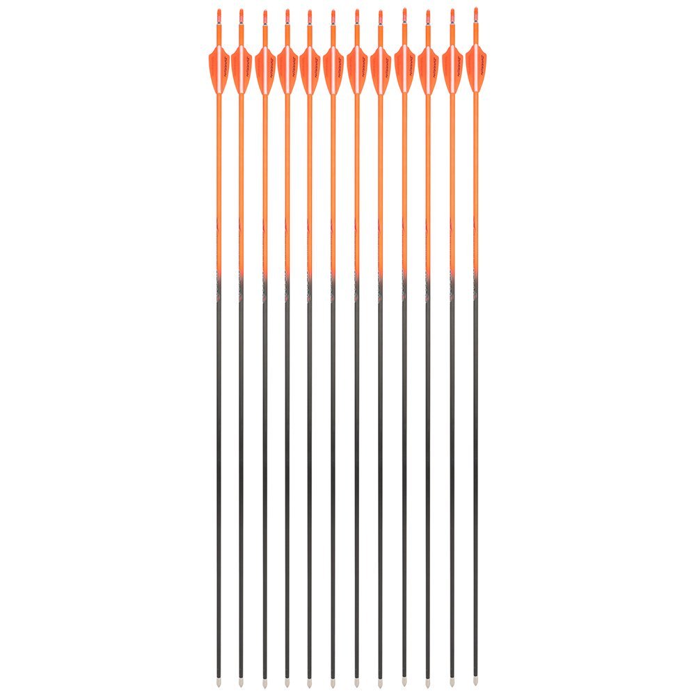 32" Pure Carbon Arrows SP300-600 3" Vanes Recurve Compound Bow Archery Hunting