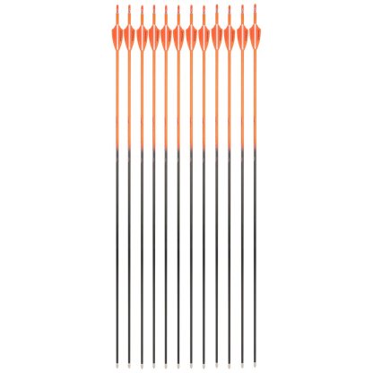 32" Pure Carbon Arrows SP300-600 3" Vanes Recurve Compound Bow Archery Hunting