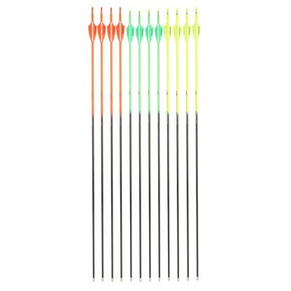 32" Pure Carbon Arrows SP300-600 3" Vanes Recurve Compound Bow Archery Hunting