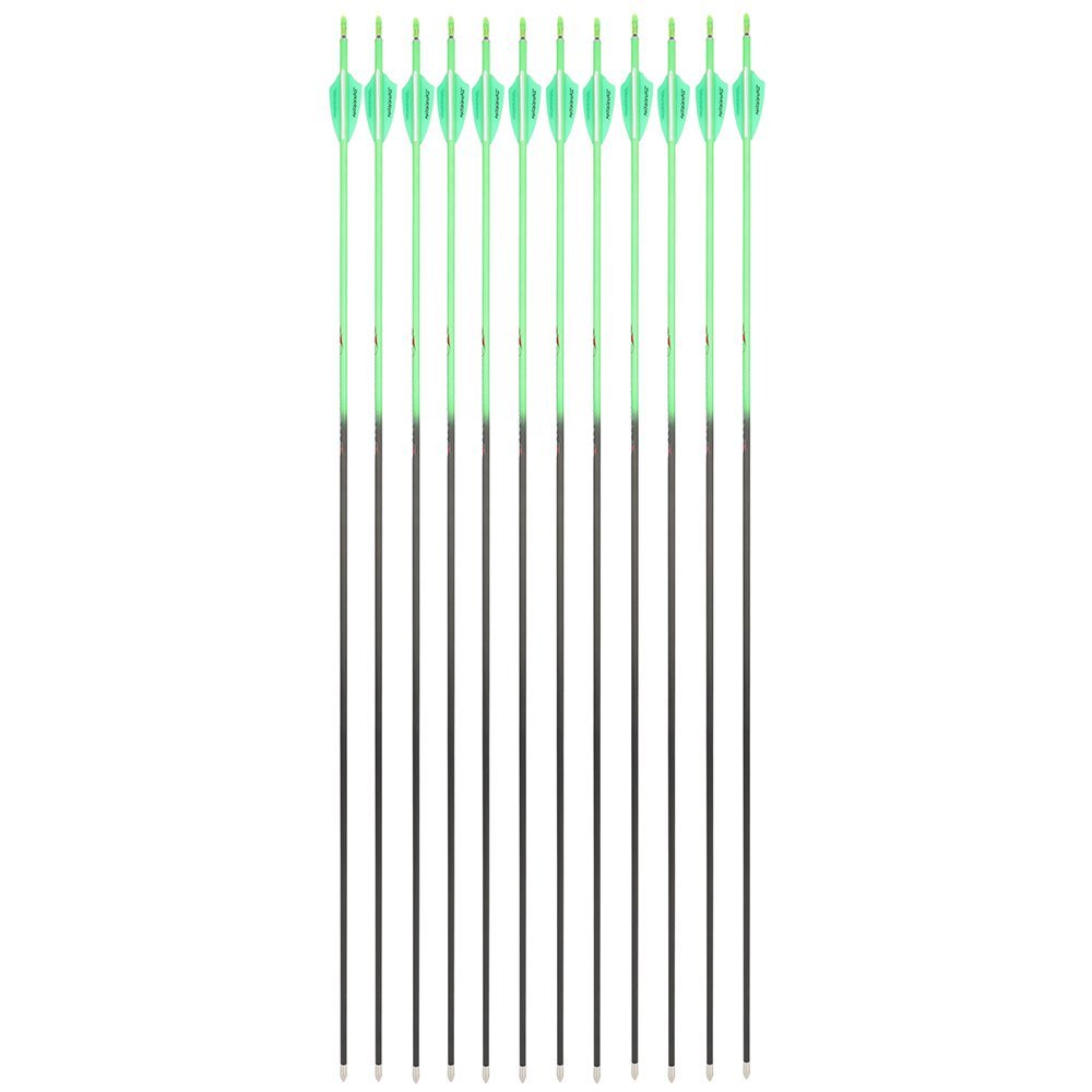 32" Pure Carbon Arrows SP300-600 3" Vanes Recurve Compound Bow Archery Hunting