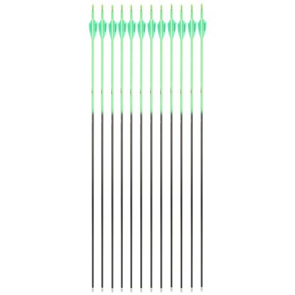 32" Pure Carbon Arrows SP300-600 3" Vanes Recurve Compound Bow Archery Hunting