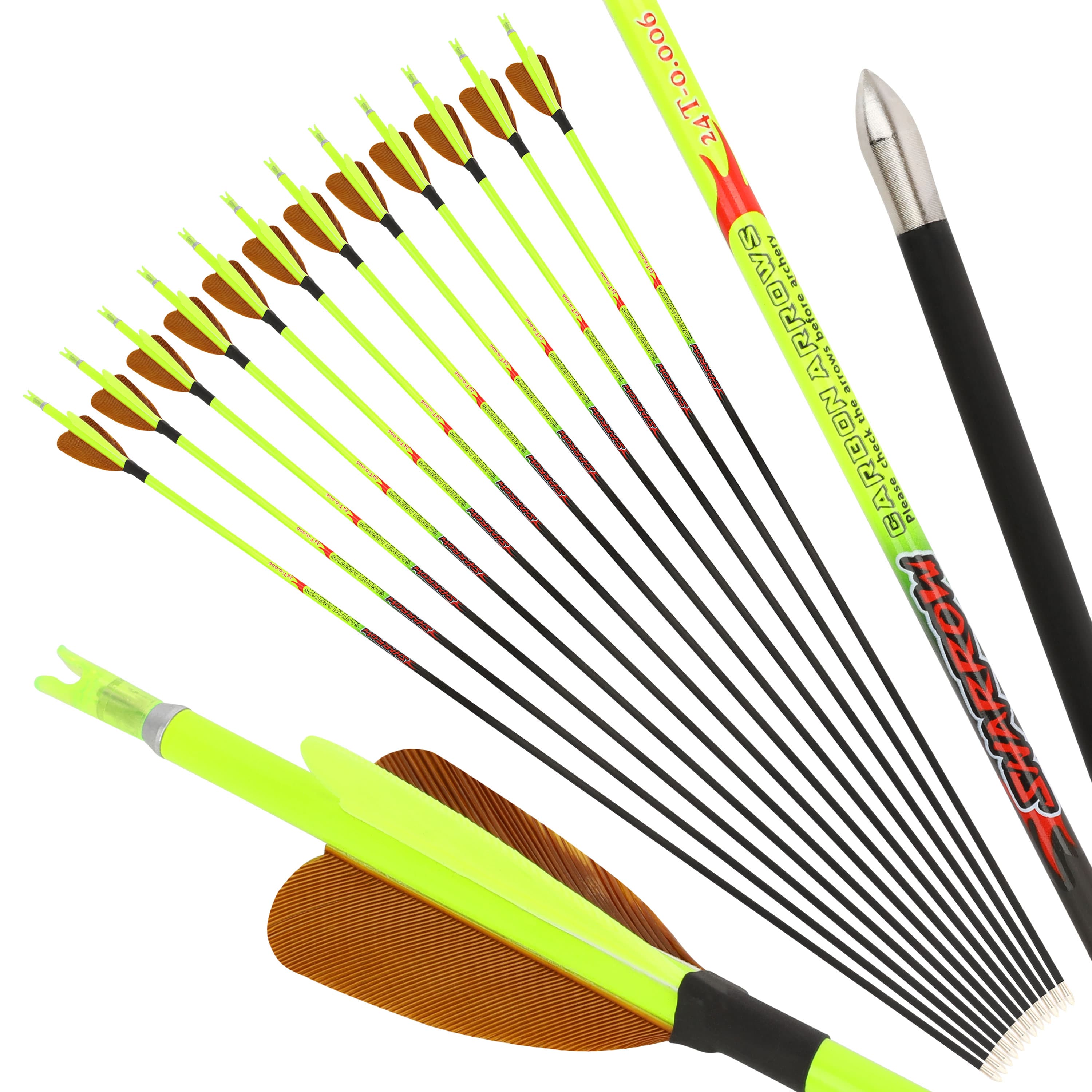 32inch Spine 500 Arrows Archery Turkey Feather for Target Hunting
