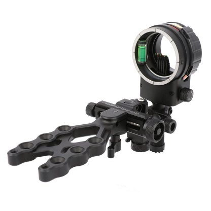 Topoint Archery TX1550 Compound Bow Sight – CNC Aluminum, 0.019" Pin, 1/2/3-Axis Adjustable with Optional Lens