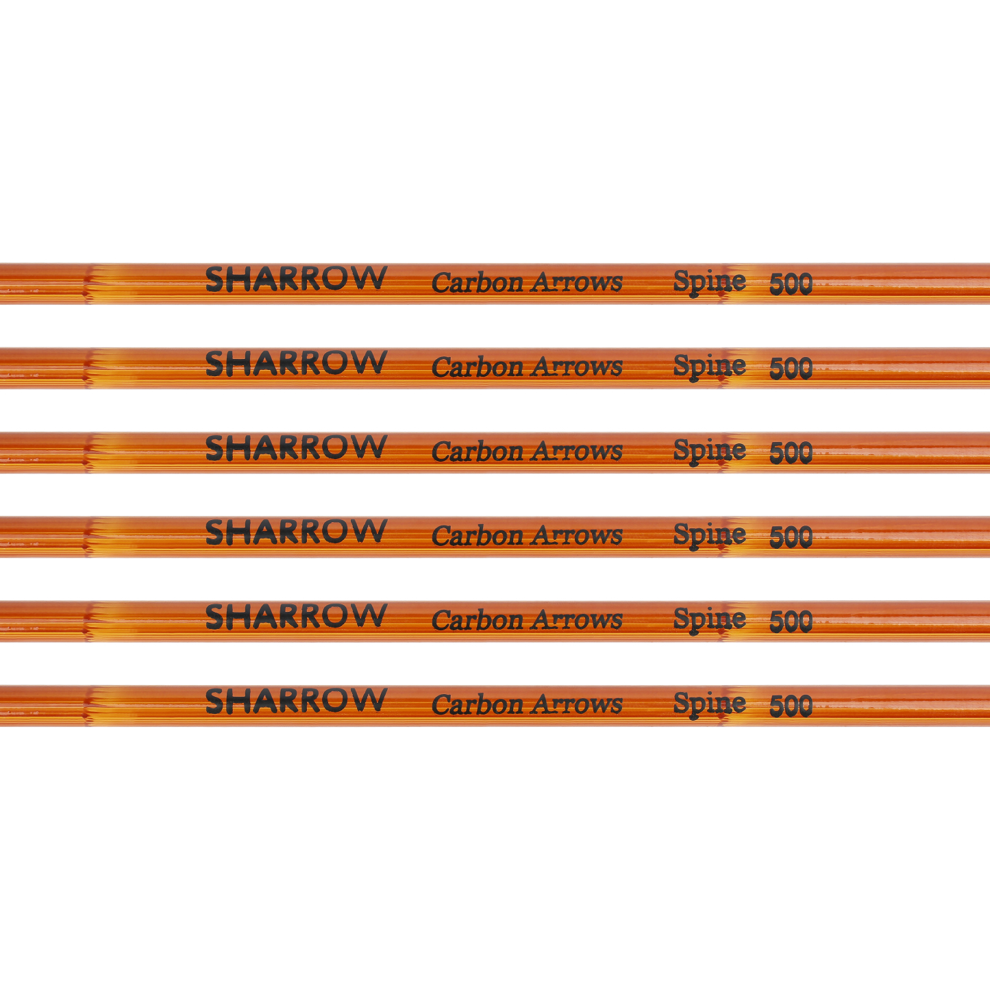 AME ARCHERY 500 Spine Bamboo-Pattern Mixed Carbon Arrows (2 Yellow 1 White Real Feather, 12pcs)