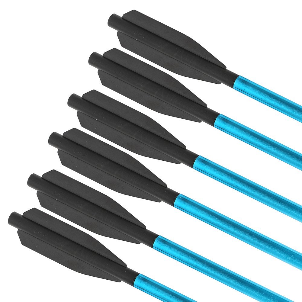 6.7-Inch Mini Crossbow Bolts – Aluminum Arrows with Removable Screw-in Broadhead(6pcs)