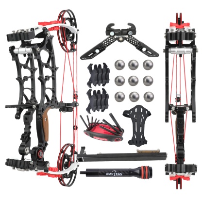Dual-Purpose Compound Bow for Arrows & Steel Balls 30-75lb CNC