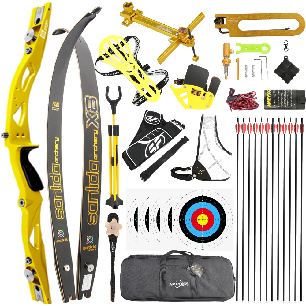 Sanlida X8 Olympic Recurve Bow Set – 66/68/70" ILF, 16–50lbs