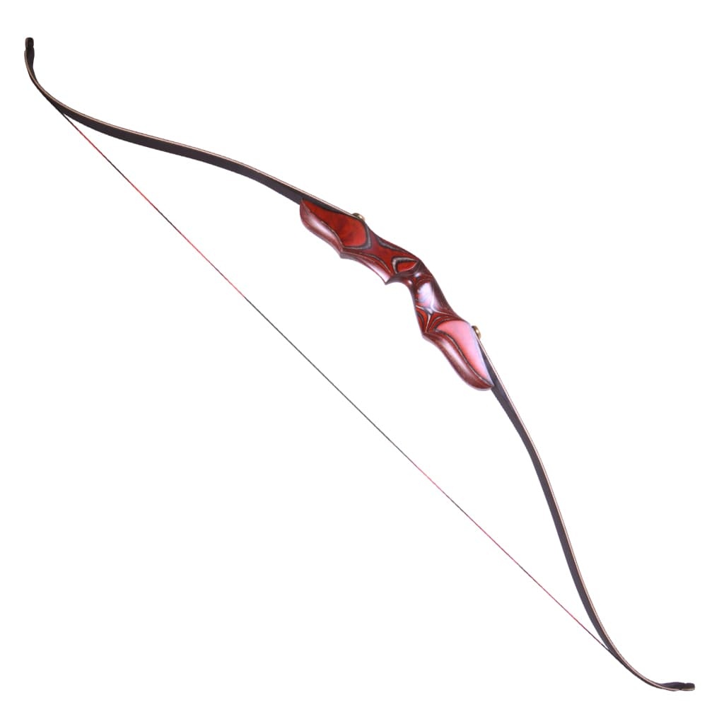 58" Traditional ILF Recurve Bow 20–50 lbs Wooden Takedown