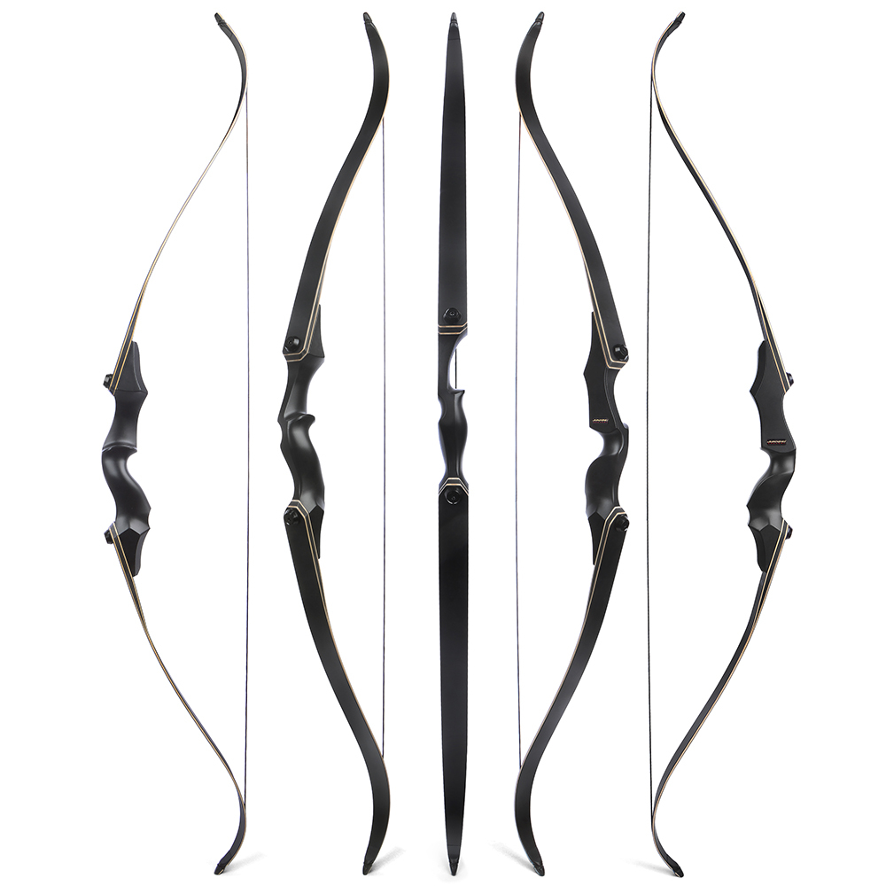 JUNXING F171A 60" Takedown Recurve Bow – 25-65lbs Draw Weight, Magnesium Alloy Riser