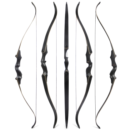 JUNXING F171A 60" Takedown Recurve Bow – 25-65lbs Draw Weight, Magnesium Alloy Riser