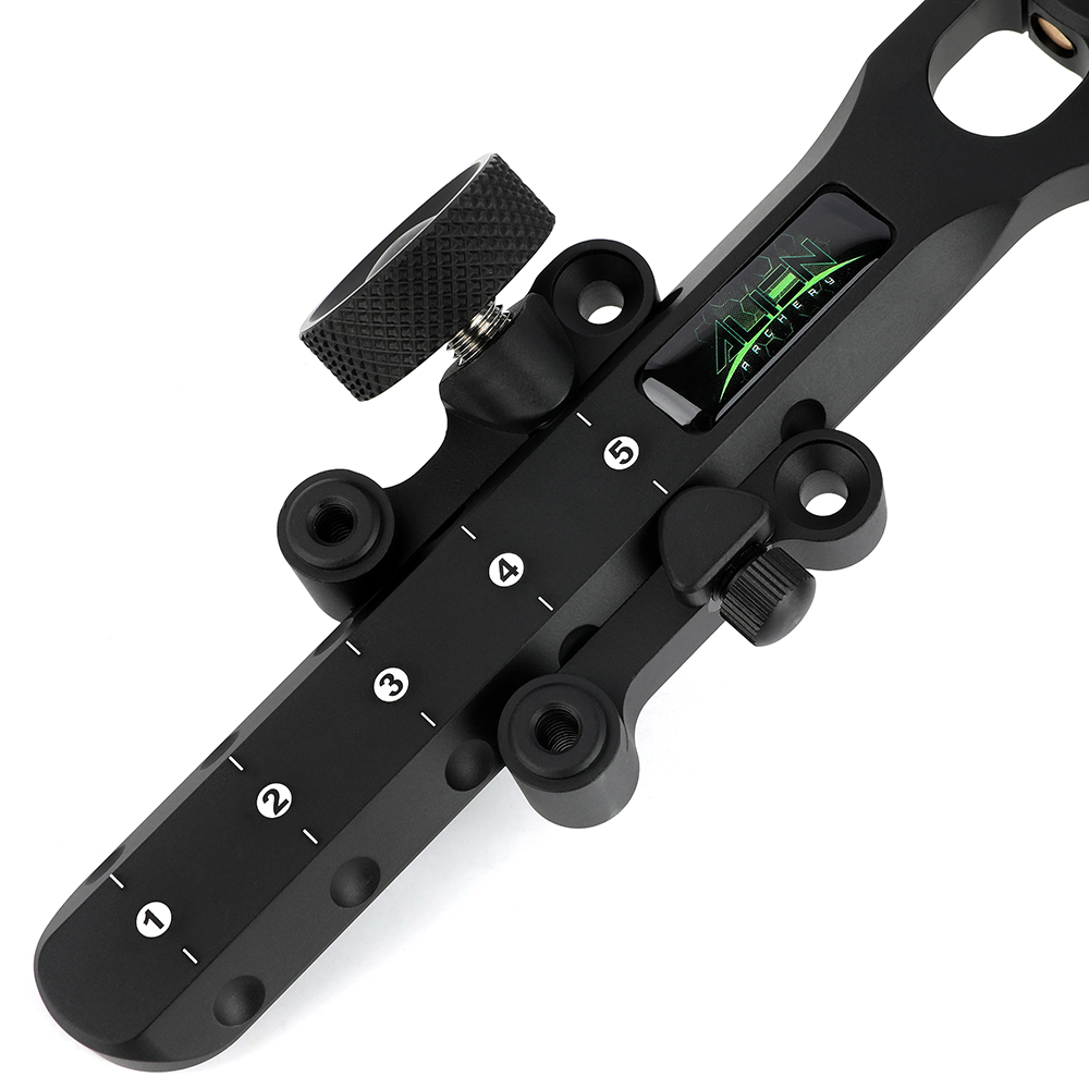 AME ARCHERY Alien 5-Pin Bow Sight - CNC Machined, Multi-Fine-Tuning, Precision Design