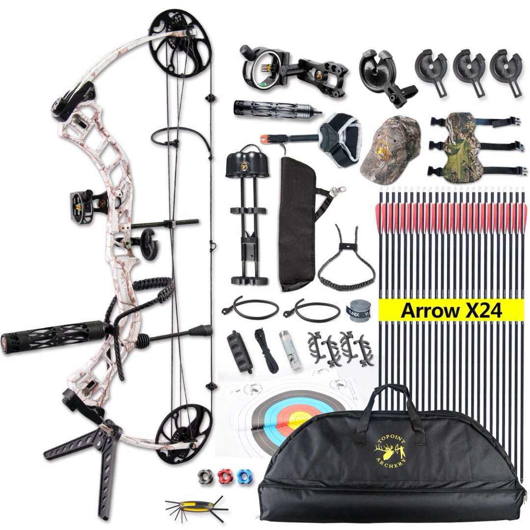 TOPOINT ARCHERY Trigon Hunting Compound Bow Set RH/LH