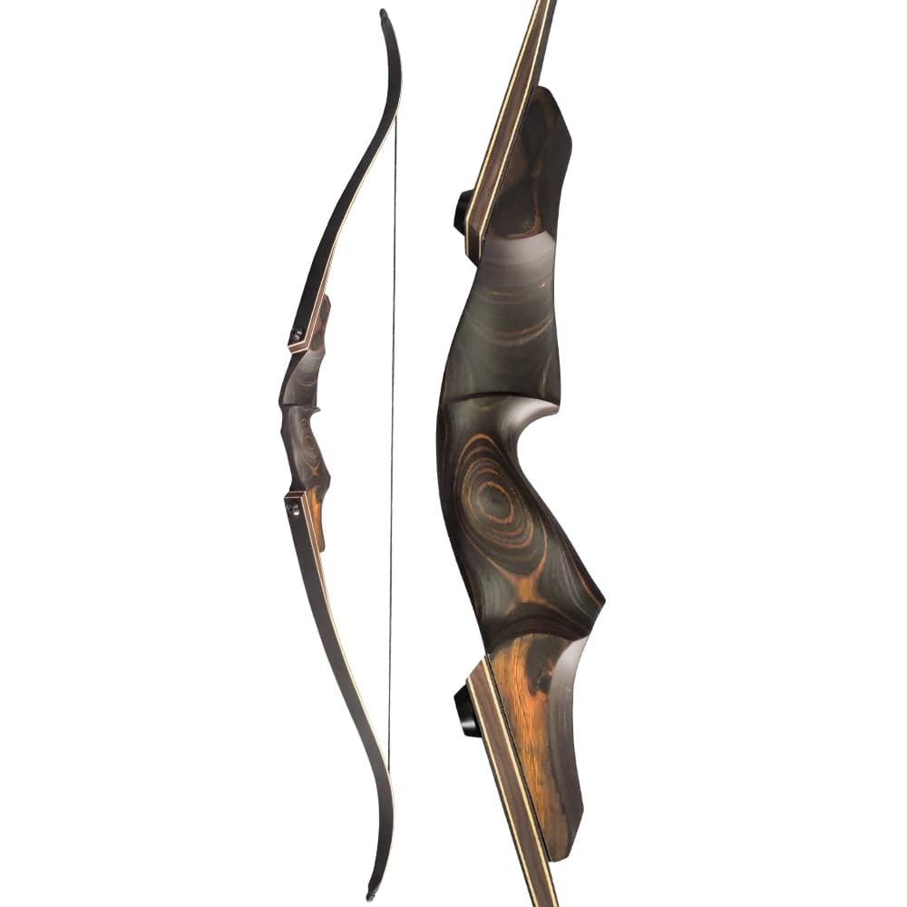 60" Takedown Recurve Bow  25-60lbs Archery Wooden Riser American Hunting