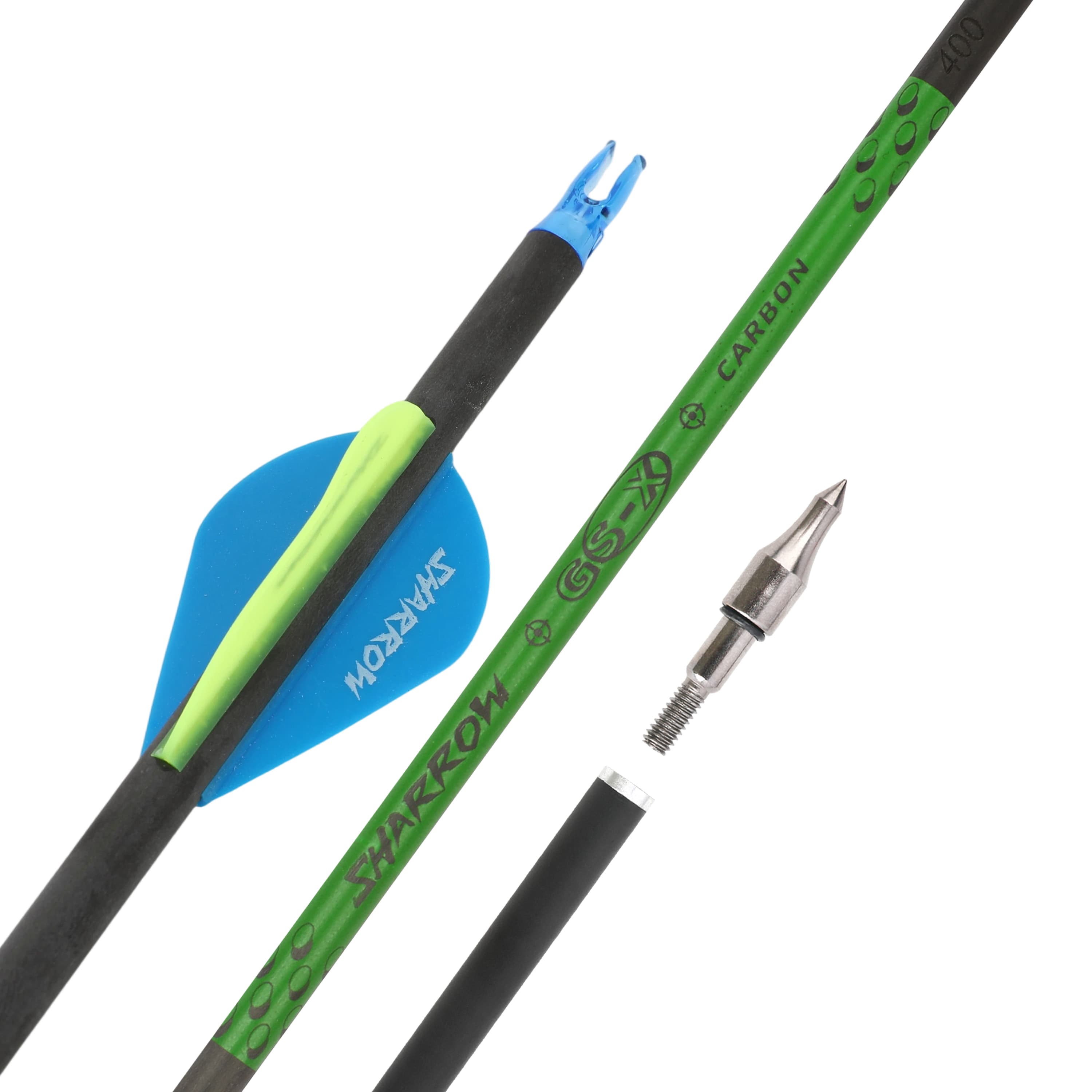 30" Pure Carbon Arrows with Screw Tips 300-800 Spine